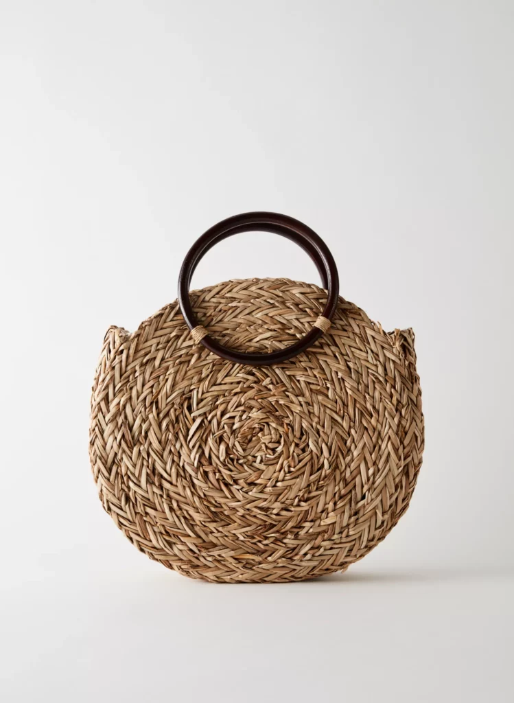 Buy Jane Birkin Basket Medium Straw Bag Handwoven Basket Cane
